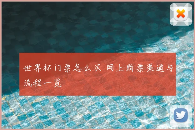 世界杯门票怎么买 网上购票渠道与流程一览
