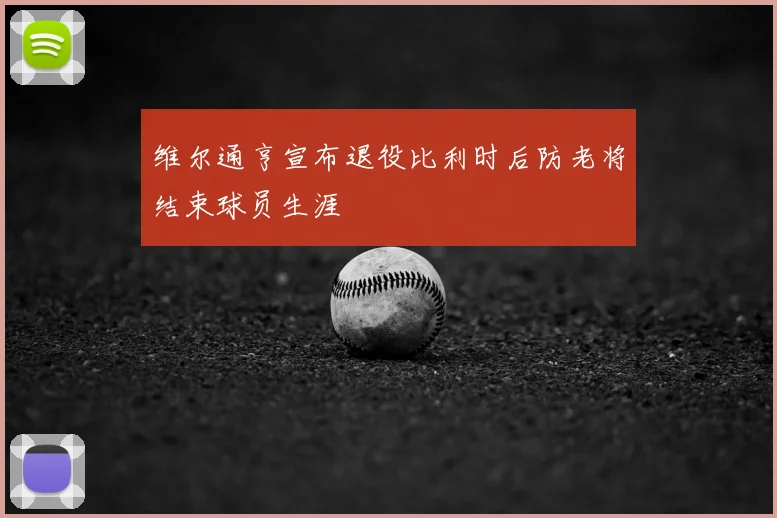 维尔通亨宣布退役比利时后防老将结束球员生涯